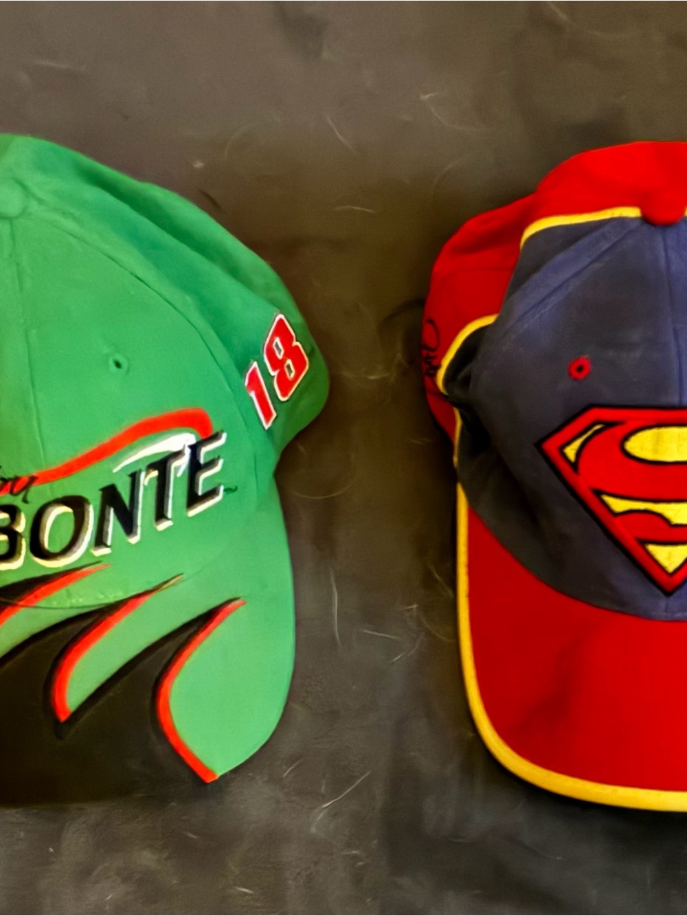 Vintage NASCAR Hat Lot Jeff Gordon #24 Superman Bobby Labonte #18 Snapback fit